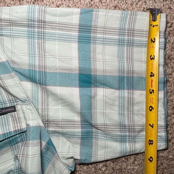 Columbia Mens Plaid Button Up - Blue - Size Large - Picture 8 of 14